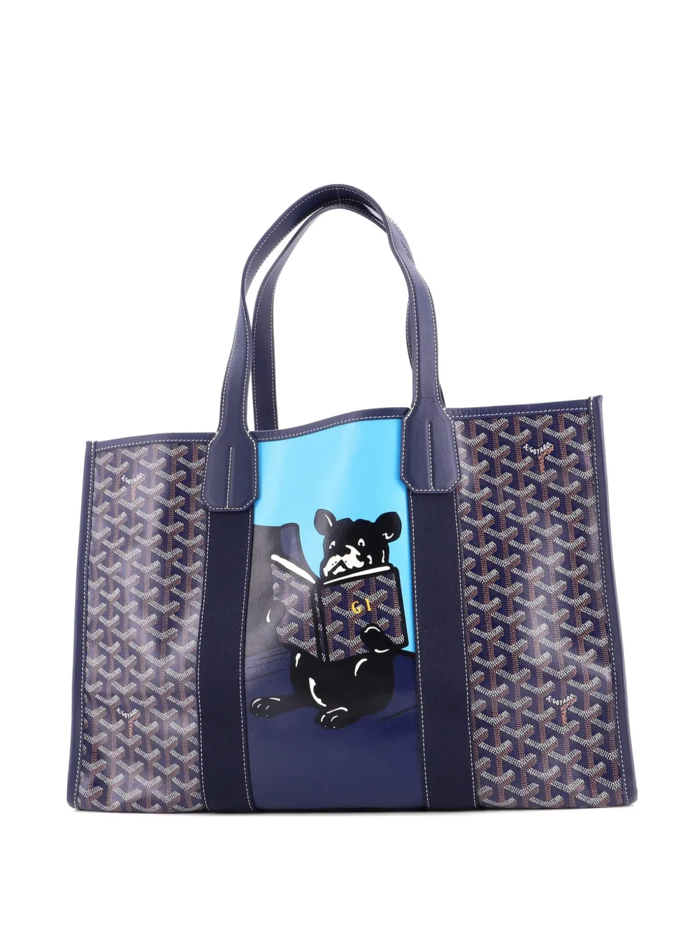 Goyard Pre-Owned Villette Printed Coated Canvas MM tote bag - Blu