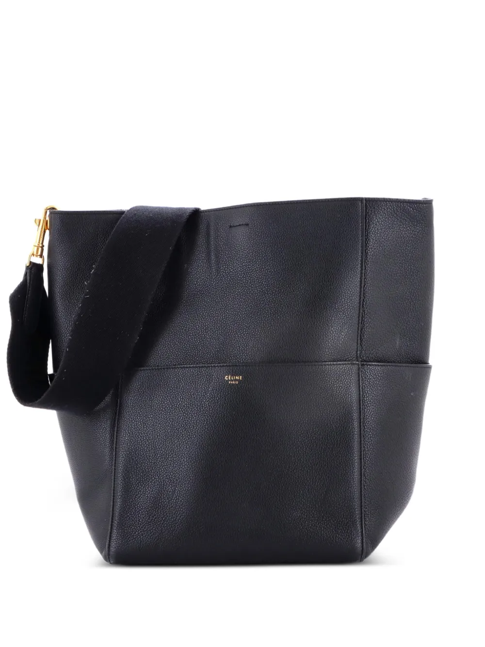 Celine Pre-Owned Sangle Seau Bag Calfskin Large shoulder bag - Nero