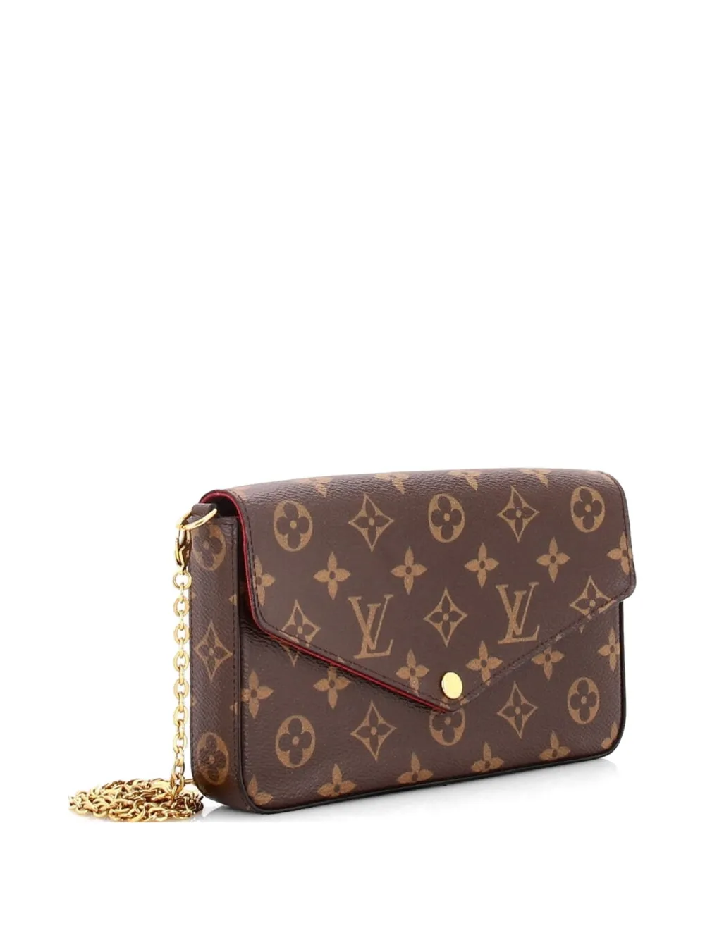 Louis Vuitton Pre-Owned Felicie Pochette Monogram Canvas crossbody bag - Marrone