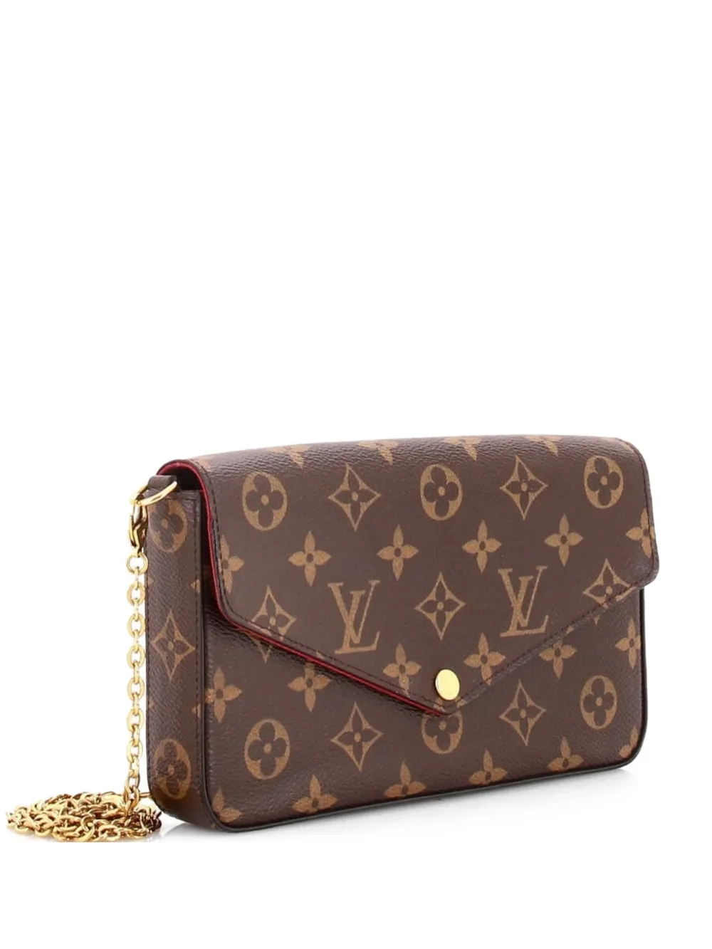 Louis Vuitton Pre-Owned Felicie Pochette Monogram Canvas crossbody bag - Marrone