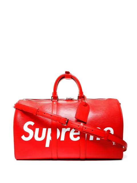 Louis Vuitton Pre-Owned 2017 x Supreme leather top handle tote bag