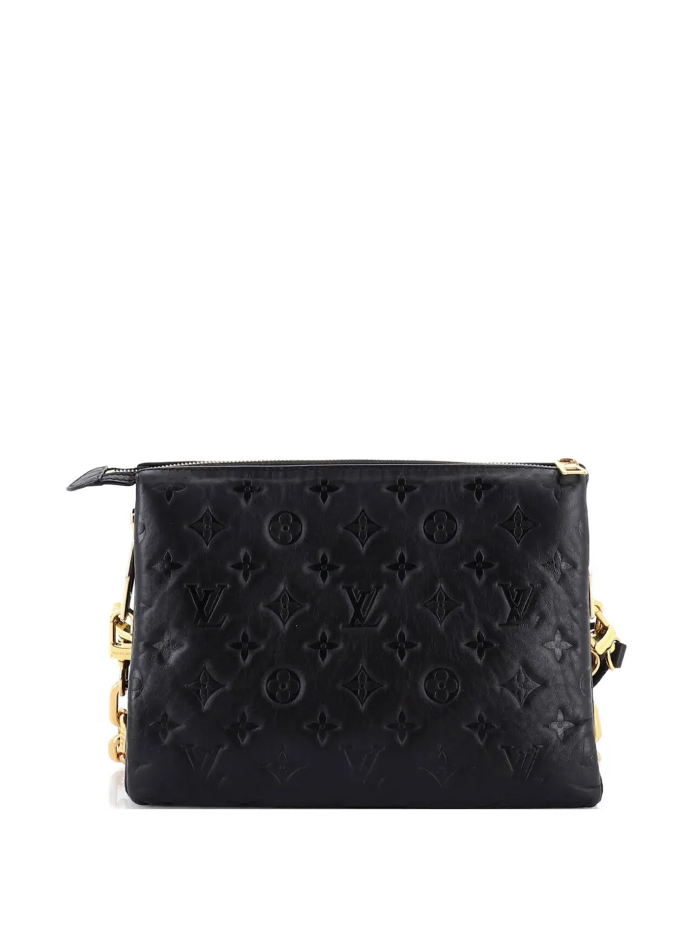 Louis Vuitton Pre-owned Coussin Bag Monogram Embossed Lambskin PM Crossbody Bag in Black, view 2