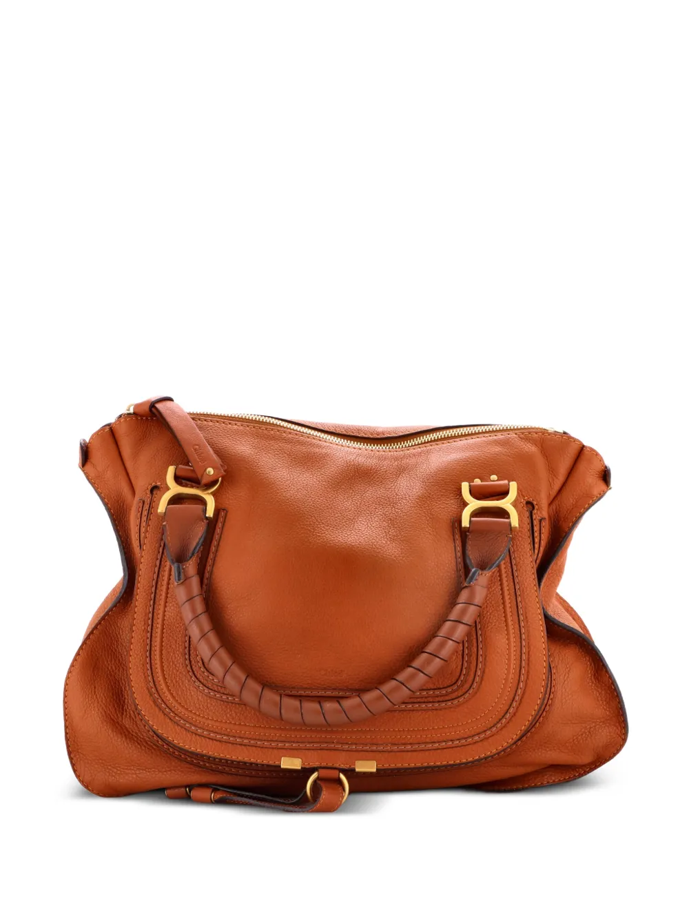 Chloé Pre-Owned Marcie Leather Large shoulder bag - Brown