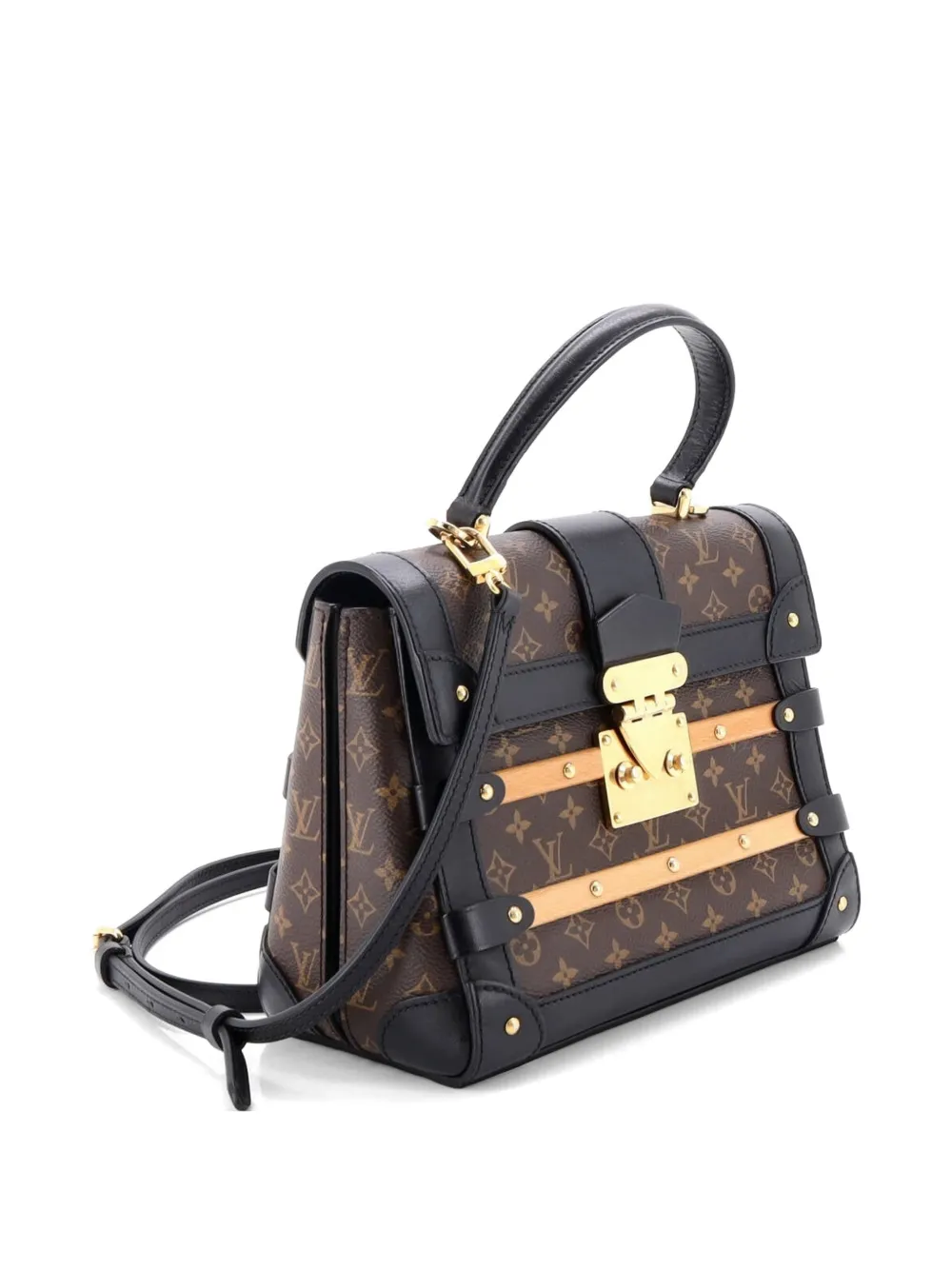 Trianon Handbag Monogram Canvas Pm Satchel