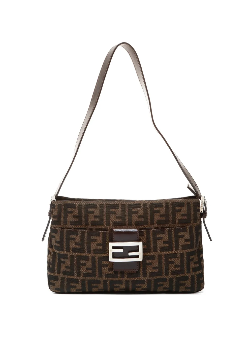 Fendi Pre-Owned 1990s Zucca canvas shoulder bag - Marrone