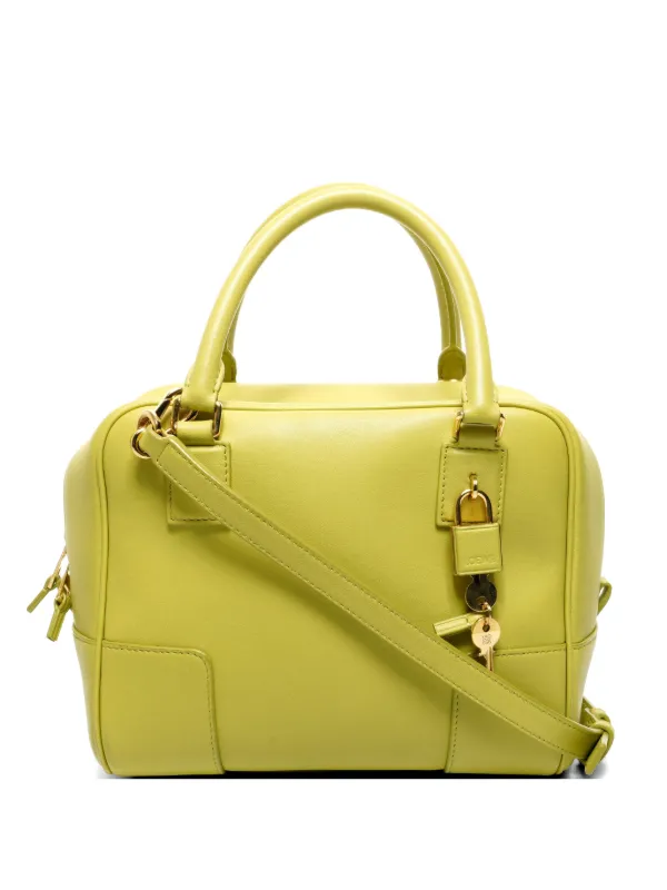 Loewe Pre-Owned 2010-2020 アマソナ レザーハンドバッグ | グリーン