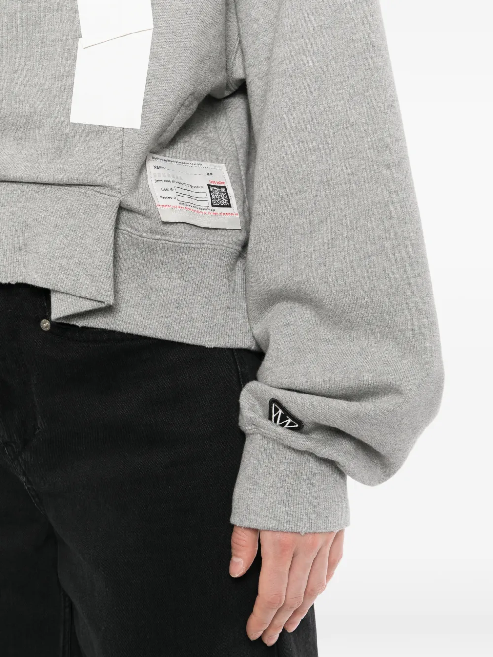 Maison MIHARA YASUHIRO Trui met gesmockt detail Grijs