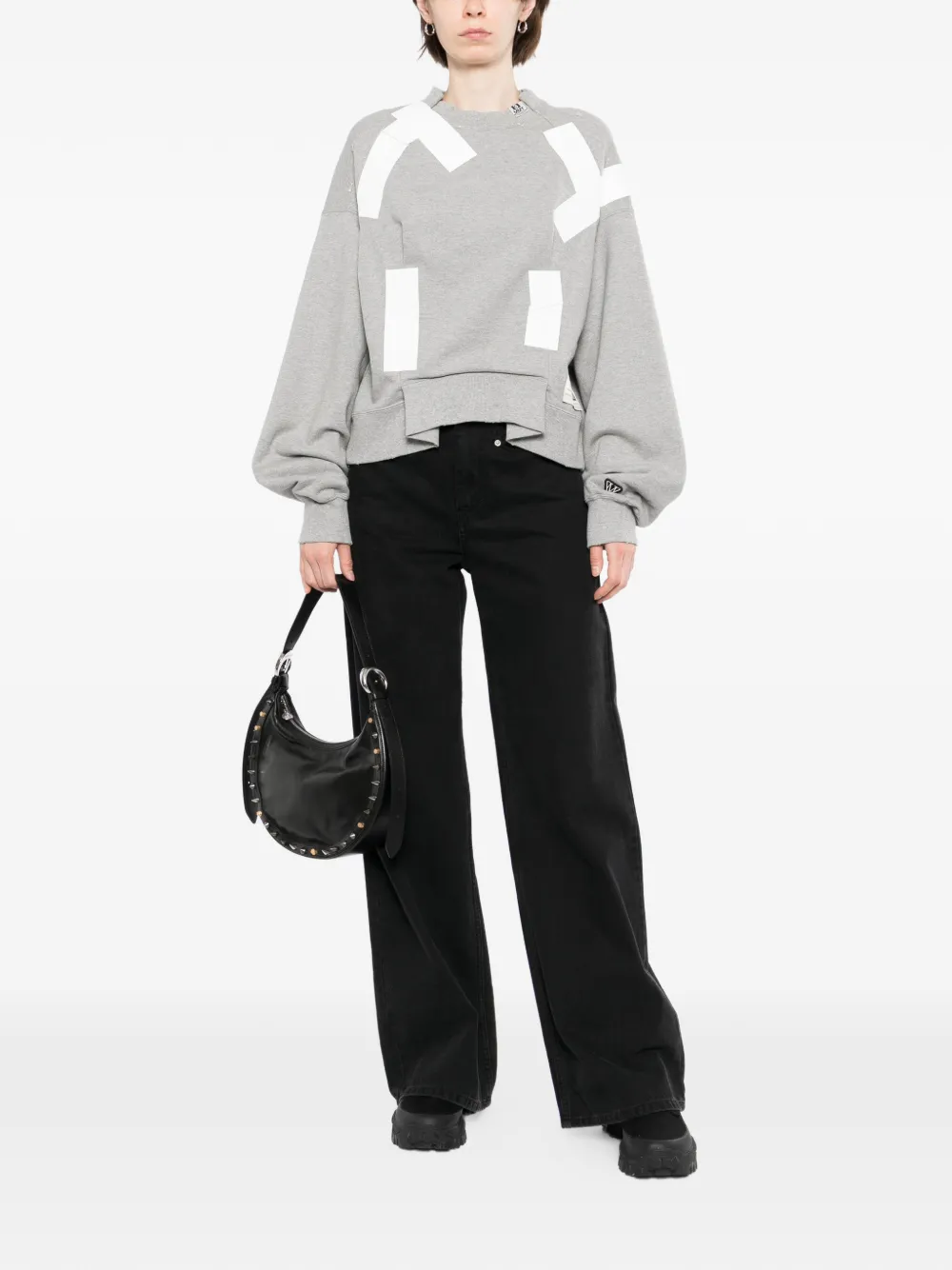 Maison MIHARA YASUHIRO Trui met gesmockt detail Grijs