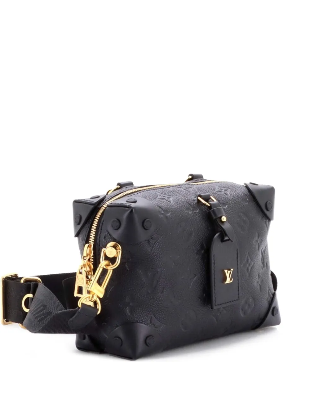 Louis Vuitton Pre-Owned Petite Malle Souple Handbag Monogram Empreinte Leather shoulder bag - Nero