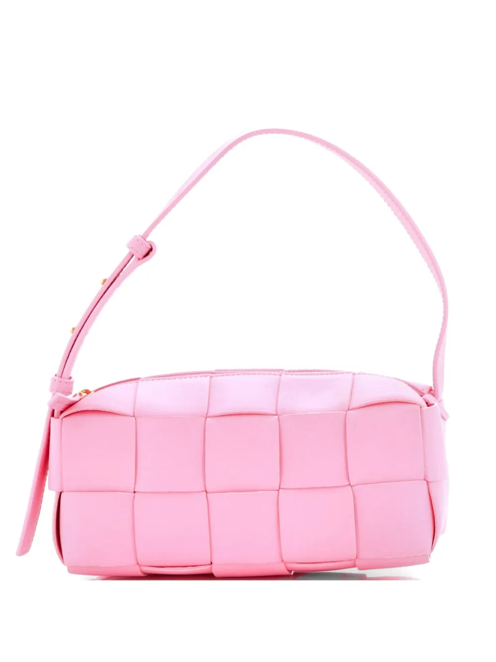 Bottega Veneta Pre-Owned Brick Cassette Maxi Intrecciato Leather Small shoulder bag - Rosa