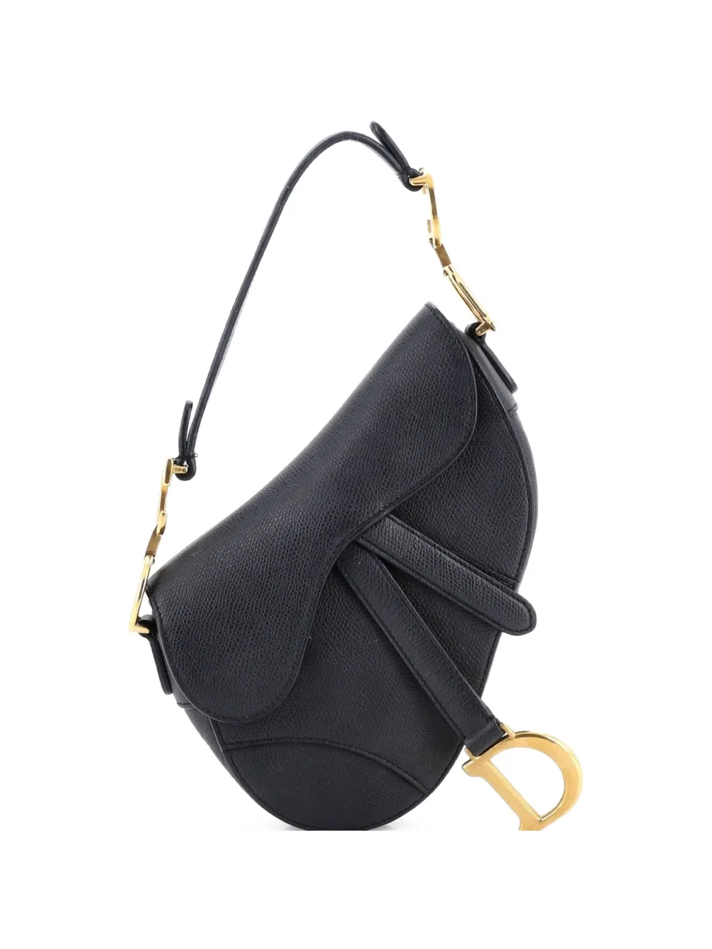 Christian Dior Pre-Owned Saddle Handbag Leather Mini shoulder bag - Nero