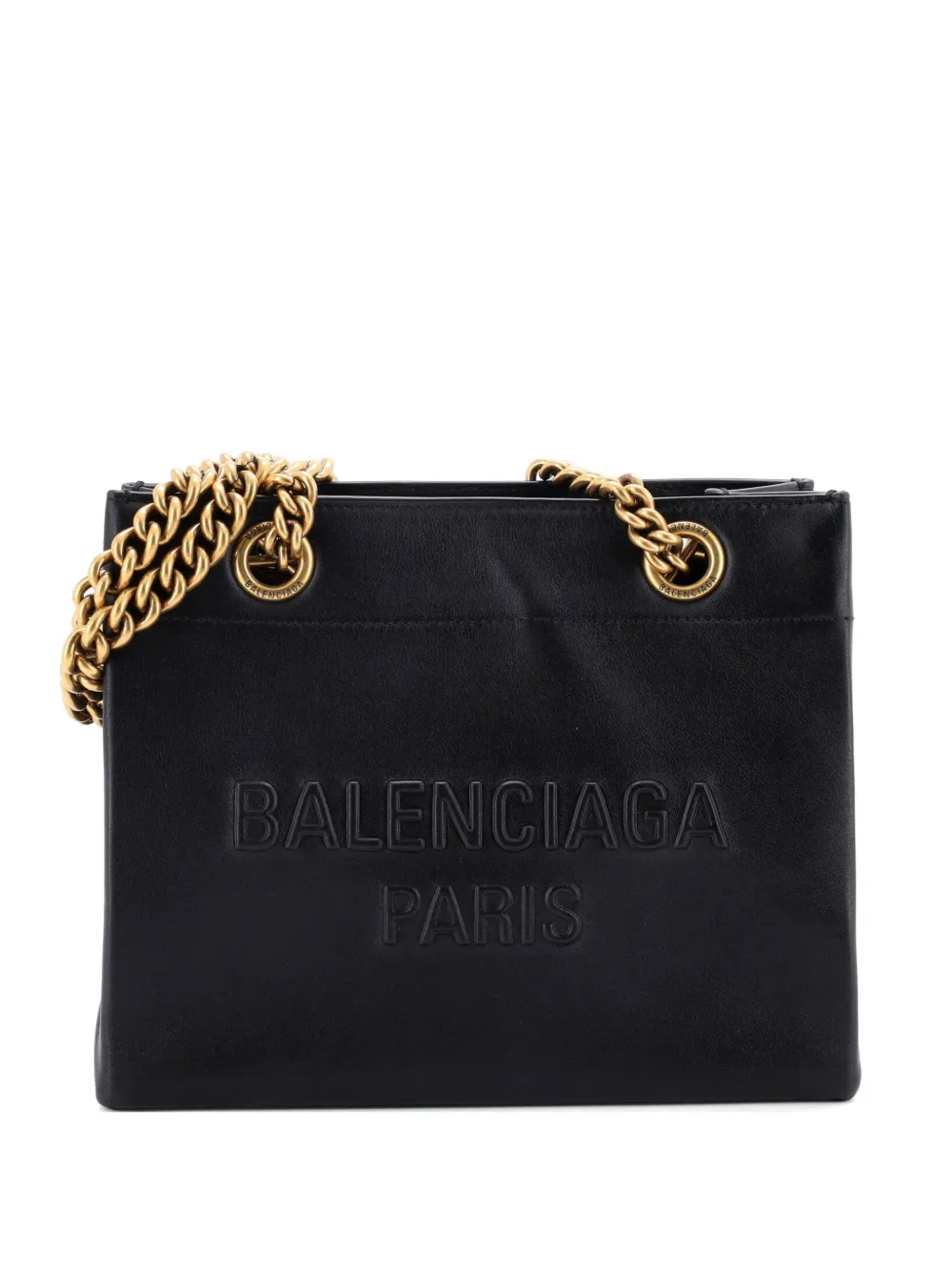 Balenciaga Pre-Owned Duty Free Chain Leather Small tote bag - Nero