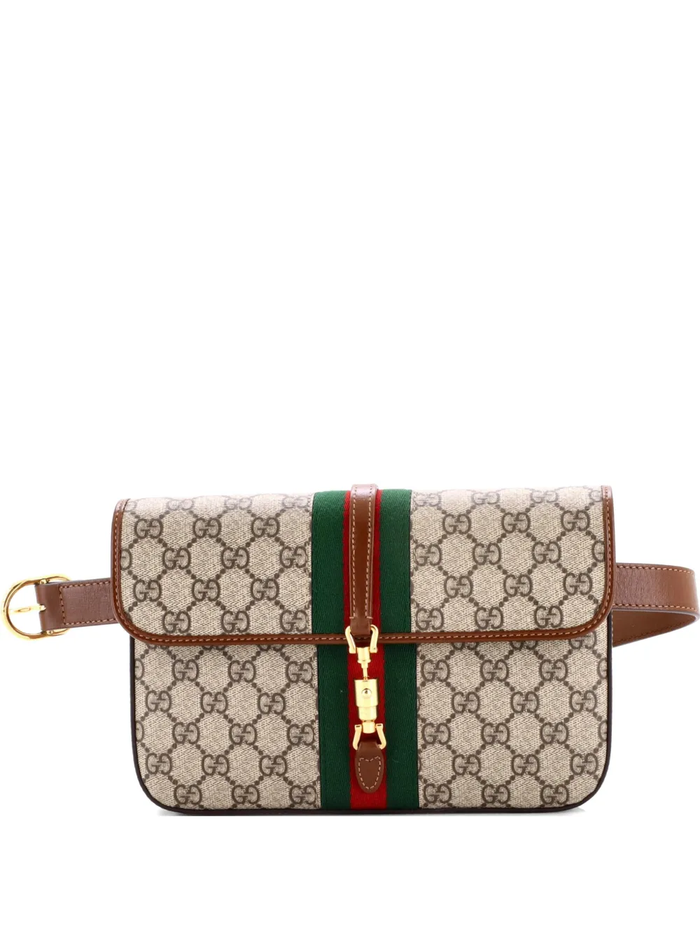 Pre-owned Gucci Ophidia Trifold Wallet Gg Coated Canvas Mini Crossbody Bag In Brown