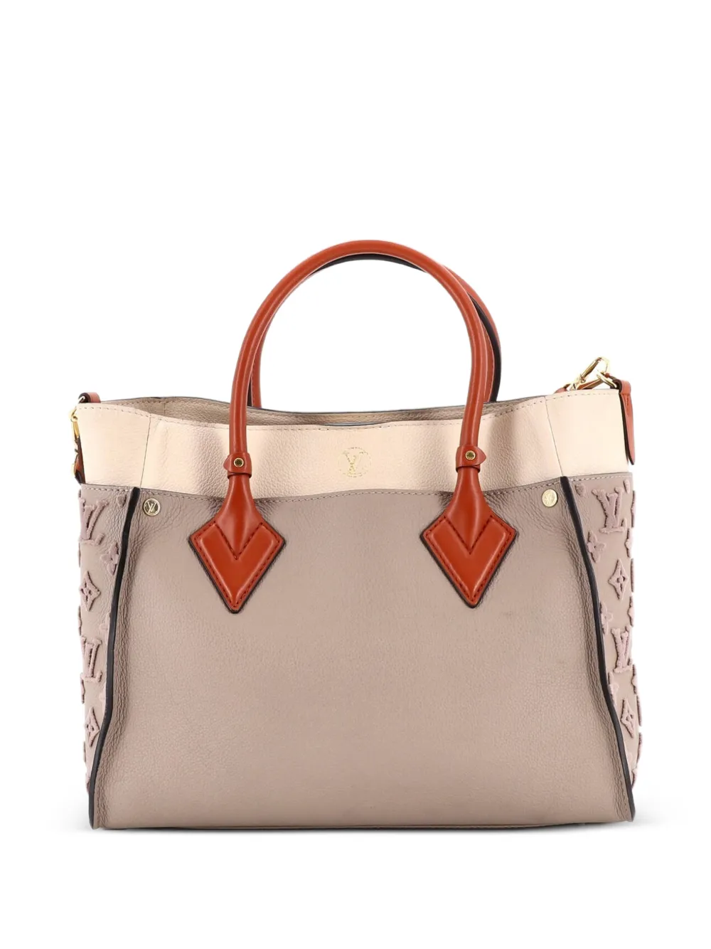 On My Side Monogram Tuffetage Leather MM tote bag