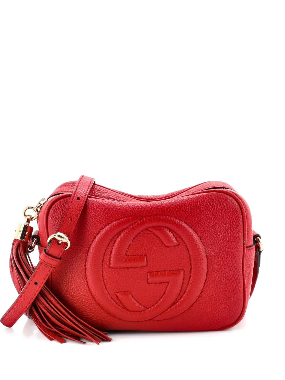 Gucci Pre-Owned Soho Disco Leather Small crossbody bag - Rosso