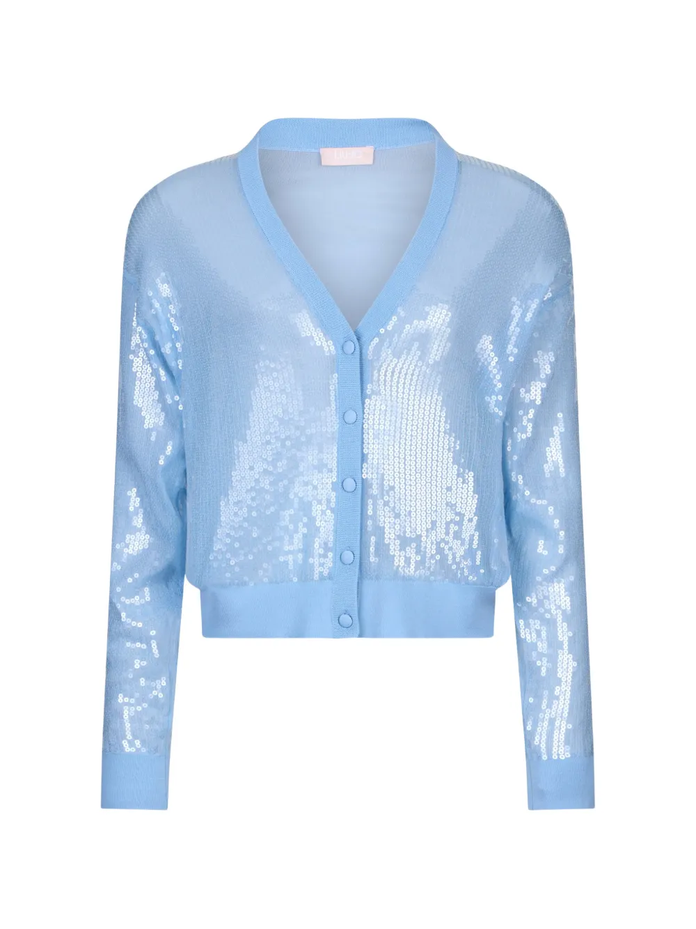 LIU JO V-neck long-sleeve cardigan - Blu
