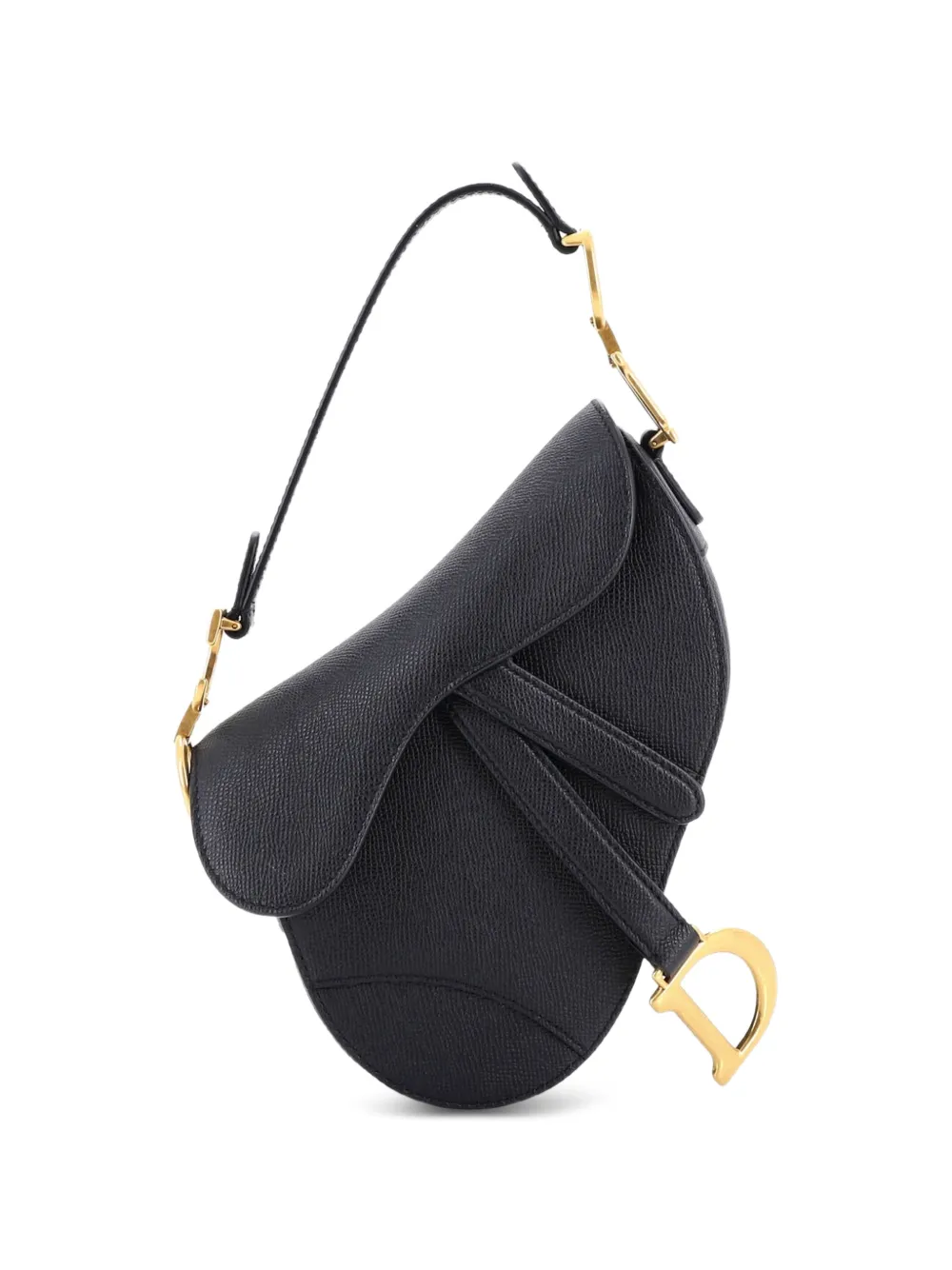 Christian Dior Pre-Owned Saddle Handbag Leather Mini shoulder bag - Nero