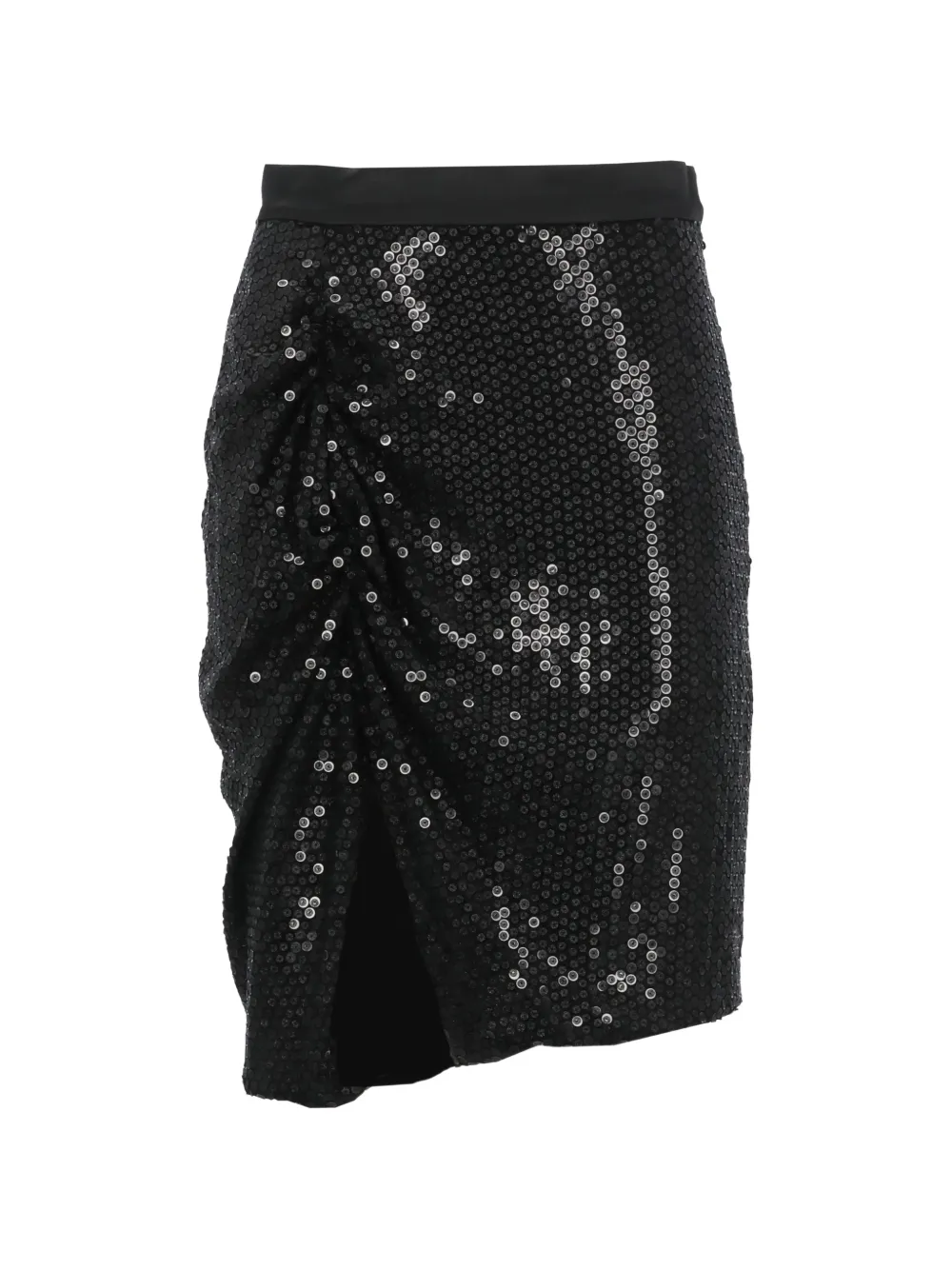 Vivienne Westwood sequin slit skirt - Schwarz