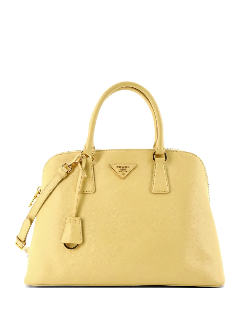 Prada Pre-Owned Promenade Bag Saffiano Leather Medium satchel - Giallo
