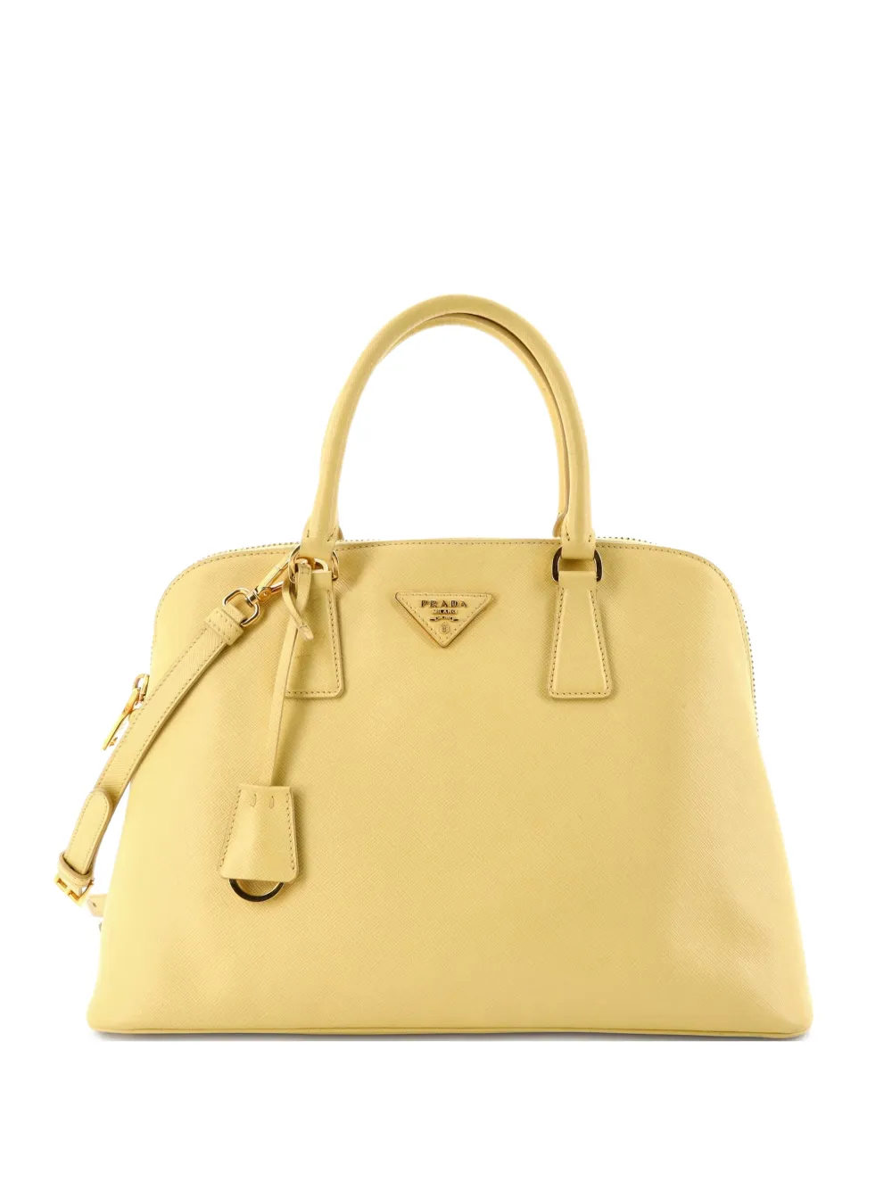 Prada Pre-Owned Promenade Bag Saffiano Leather Medium satchel - Giallo