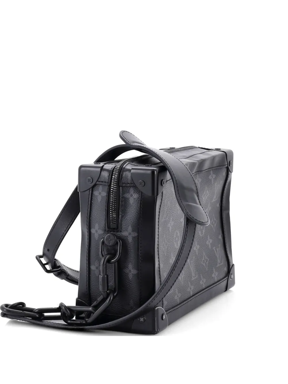 Louis Vuitton Pre-Owned Soft Trunk Bag Monogram Eclipse Canvas shoulder bag - Nero