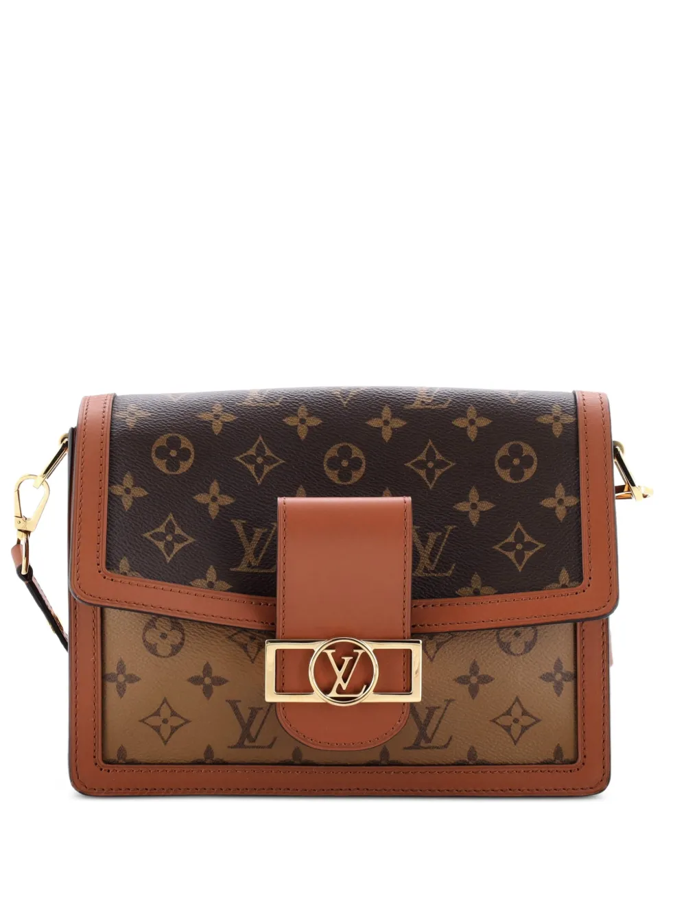 Louis Vuitton Pre-Owned Dauphine Reverse Monogram Canvas MM shoulder bag - Marrone