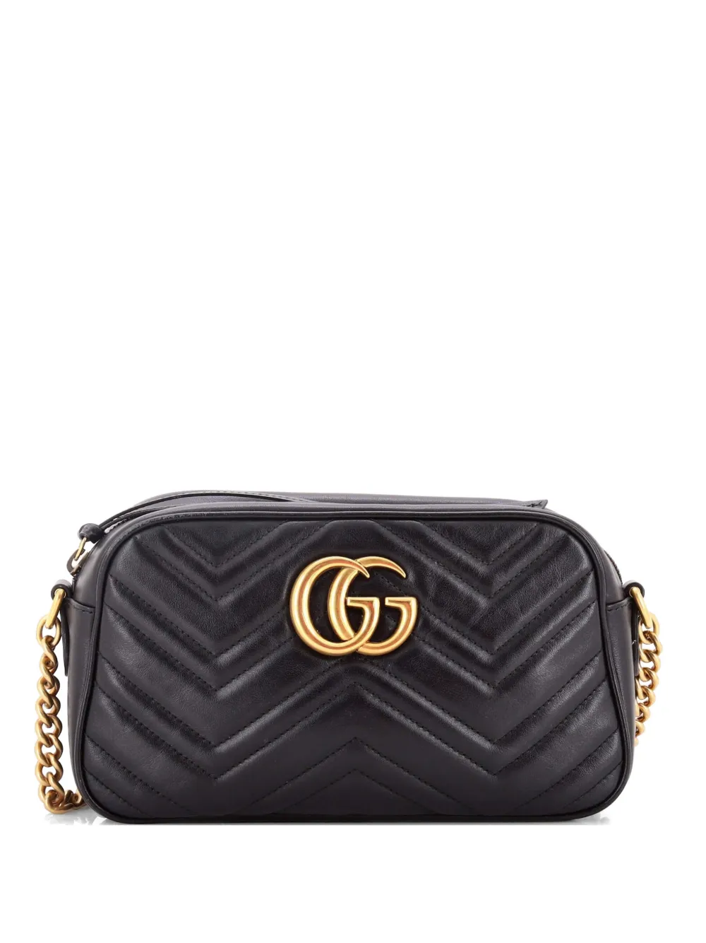 Gucci Pre-Owned GG Marmont Shoulder Bag Matelasse Leather Small crossbody bag - Nero