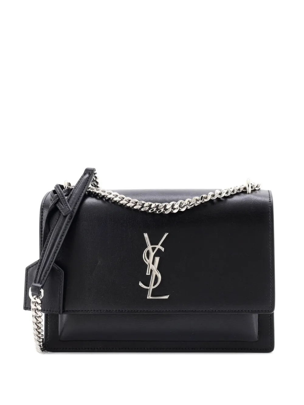 Saint Laurent Pre-Owned Sunset Leather Medium crossbody bag - Nero