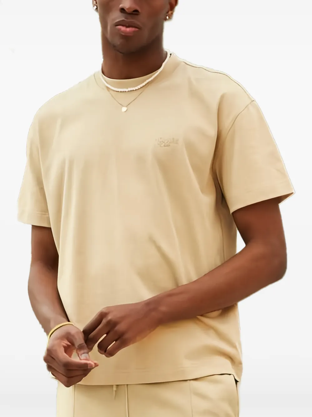 HOMIES MARBELLA T-shirt met logodetail Beige