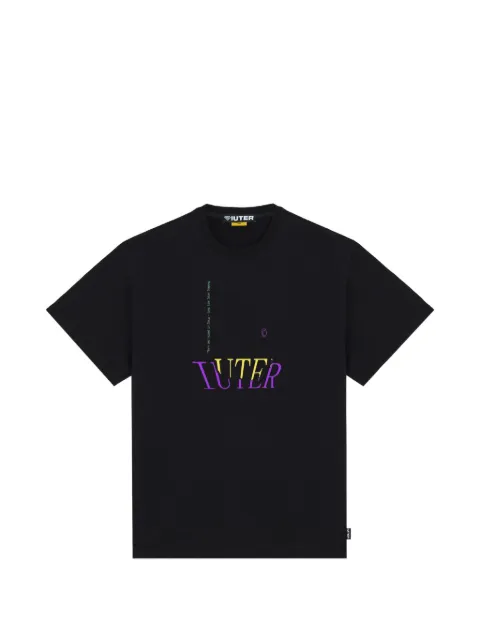 IUTER Hand graphic-detail cotton T-shirt