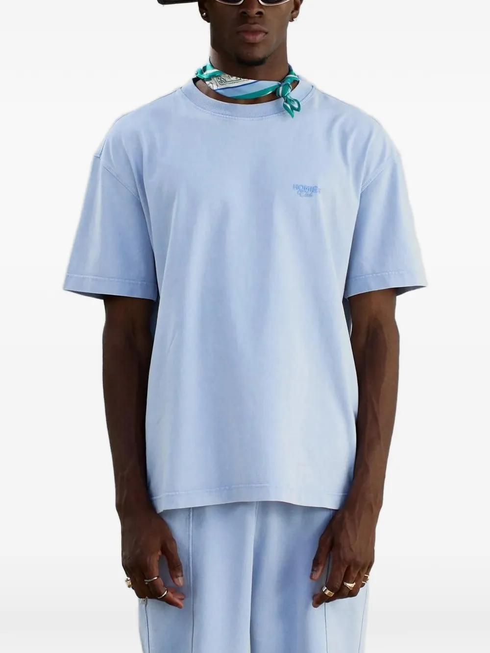 HOMIES MARBELLA T-shirt met logodetail Blauw