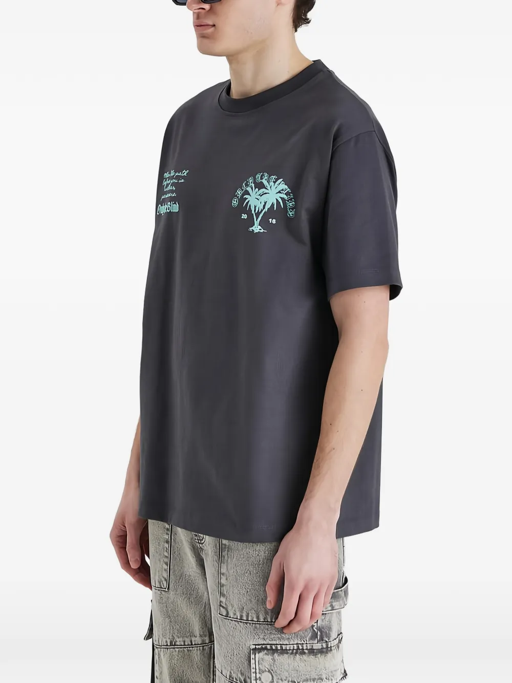 Only the Blind The Grand Hotel T-shirt Grijs
