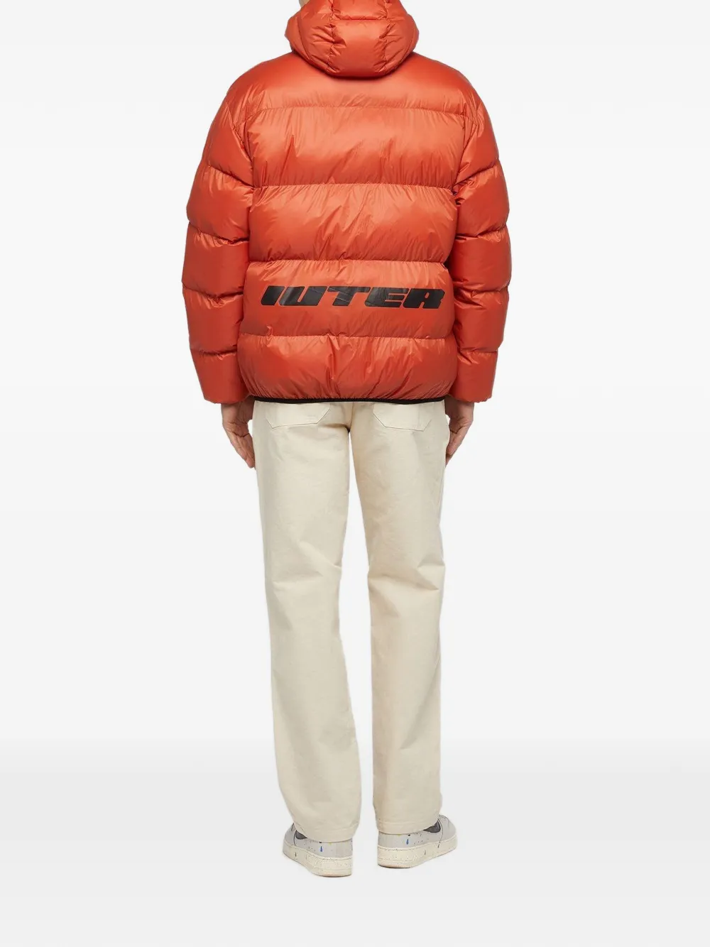 IUTER Storm donsjack met capuchon Oranje