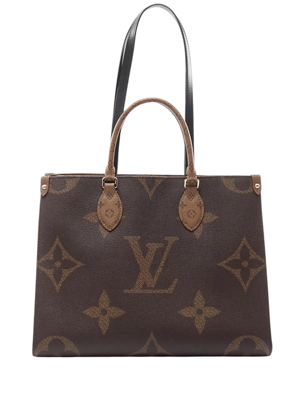 Louis Vuitton Pre-Owned 2021-2026 Monogram Giant OnTheGo MM satchel - Marrone