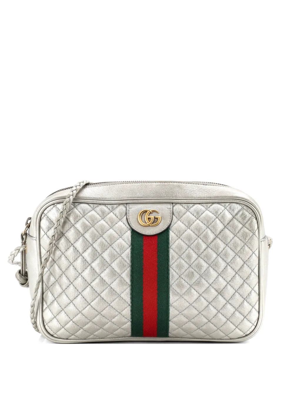 Gucci Pre-Owned Trapuntata Camera Bag Quilted Leather Small crossbody bag - Grigio