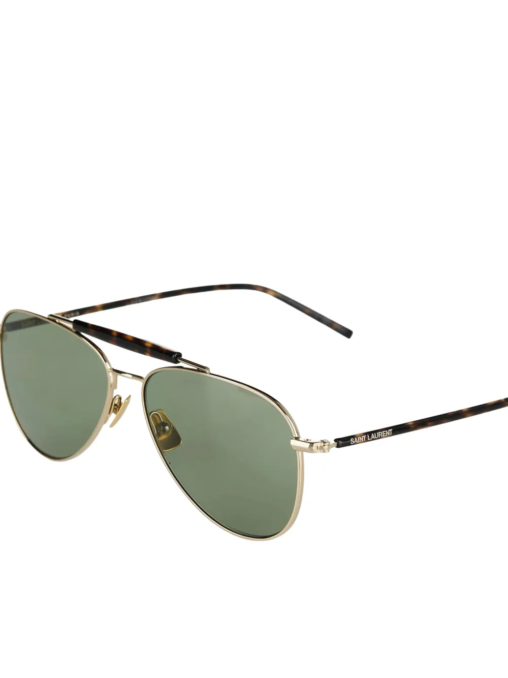 Saint Laurent Eyewear Zonnebril met piloten montuur Bruin