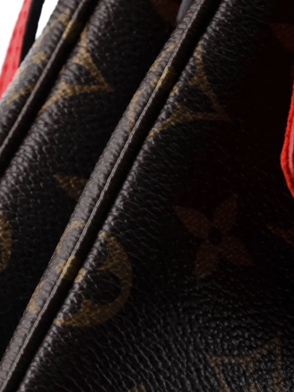 Pre-owned Louis Vuitton Twice Handbag Monogram Canvas And Leather Crossbody Bag In Brown