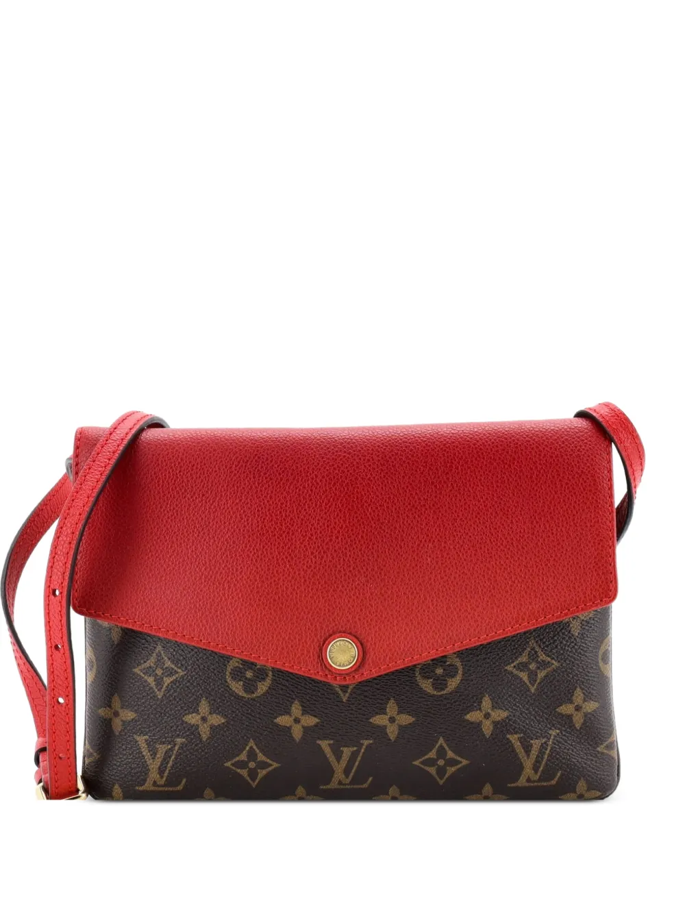 Louis Vuitton Pre-Owned Twice Handbag Monogram Canvas and Leather crossbody bag - Braun