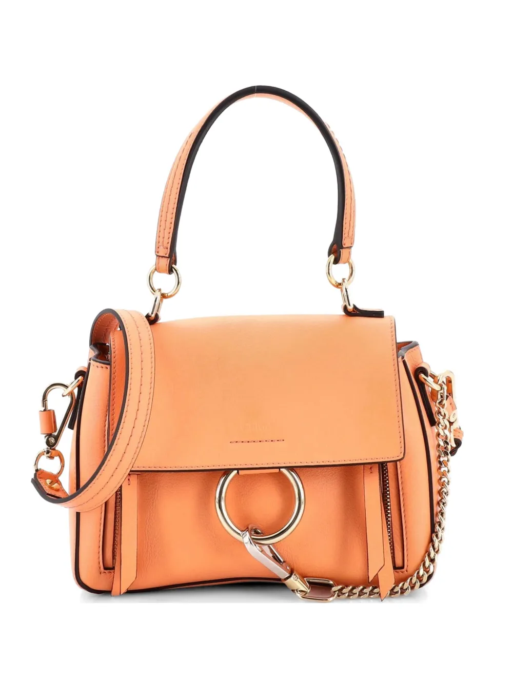 Chloé Pre-Owned Faye Day Bag Leather Mini shoulder bag - Arancione