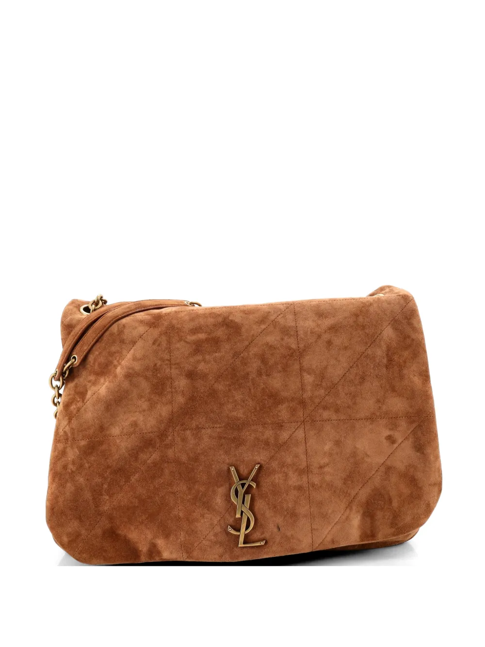 Saint Laurent Pre-Owned Jamie 4.3 Quilted Suede Large shoulder bag - Marrone
