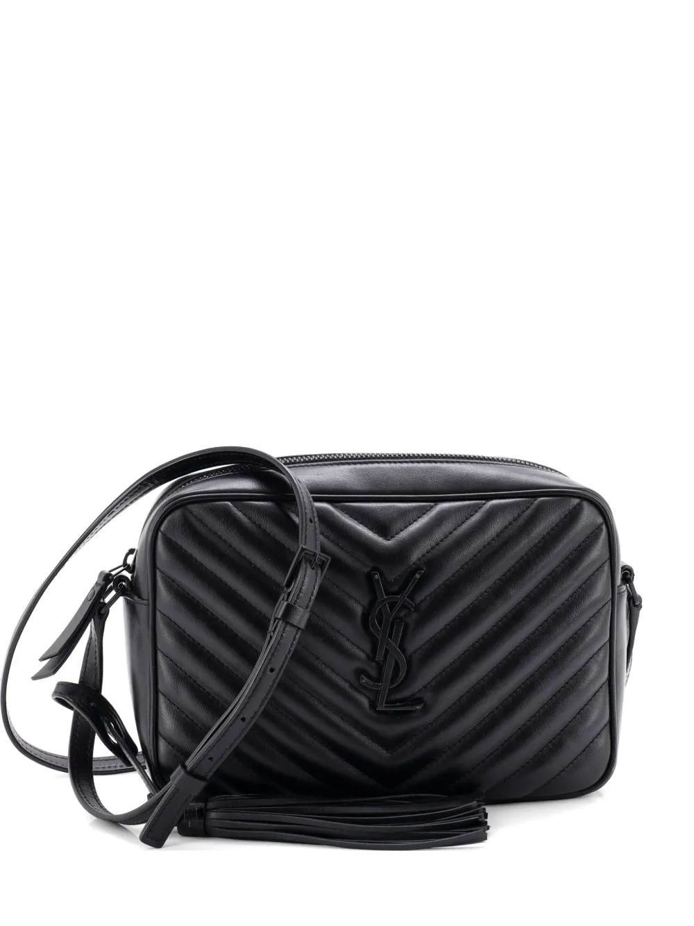 Saint Laurent Pre-Owned Lou Camera Bag Matelasse Chevron Leather Small crossbody bag - Nero
