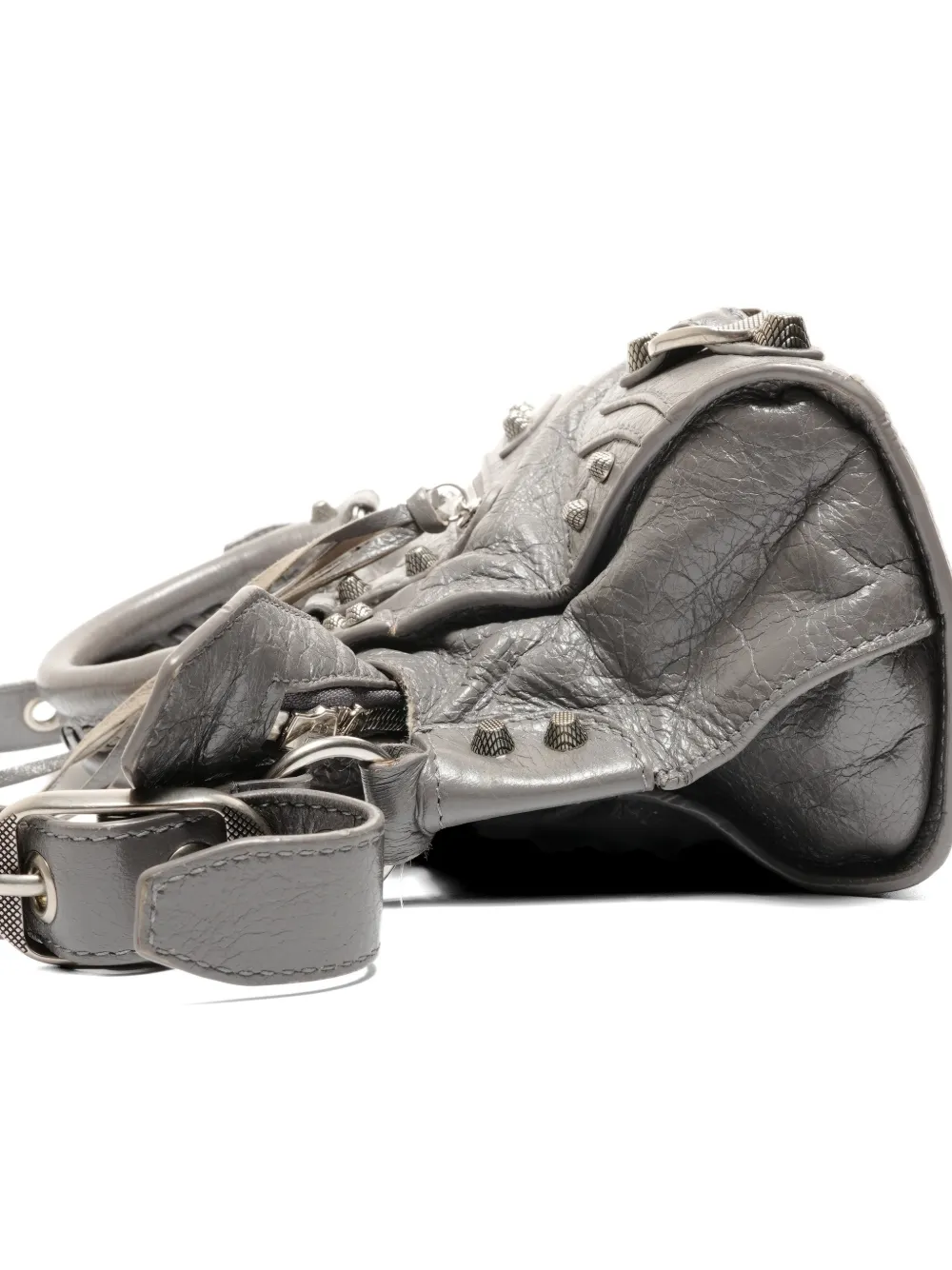 2020s Xs Neo Cagole City Studded Leather Shoulder Bag