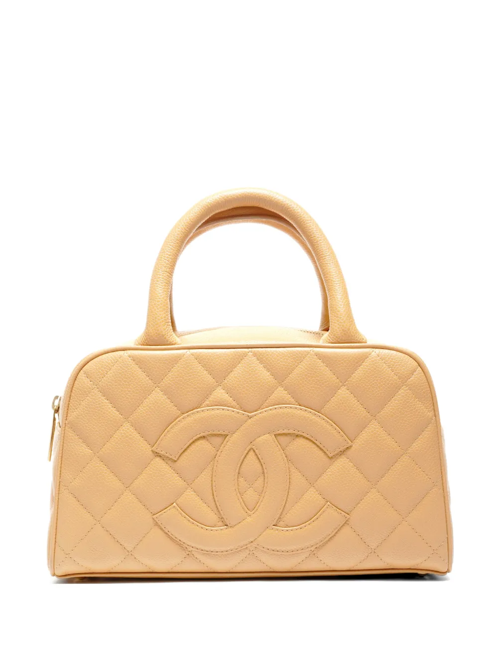 CHANEL Pre-Owned 2003 quilted leather tote bag - Toni neutri