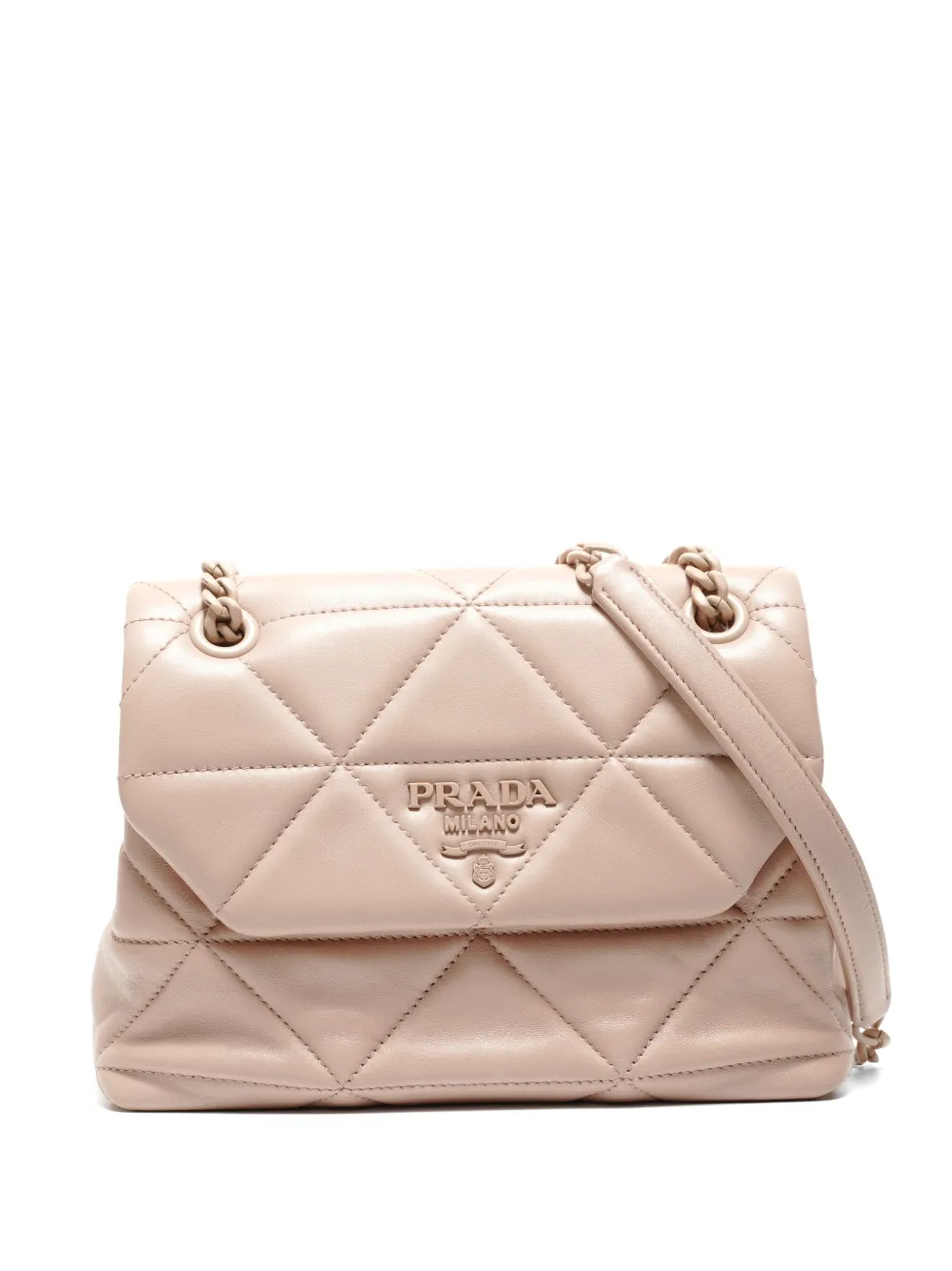 Prada Pre-Owned 2020s quilted chain shoulder bag - Toni neutri