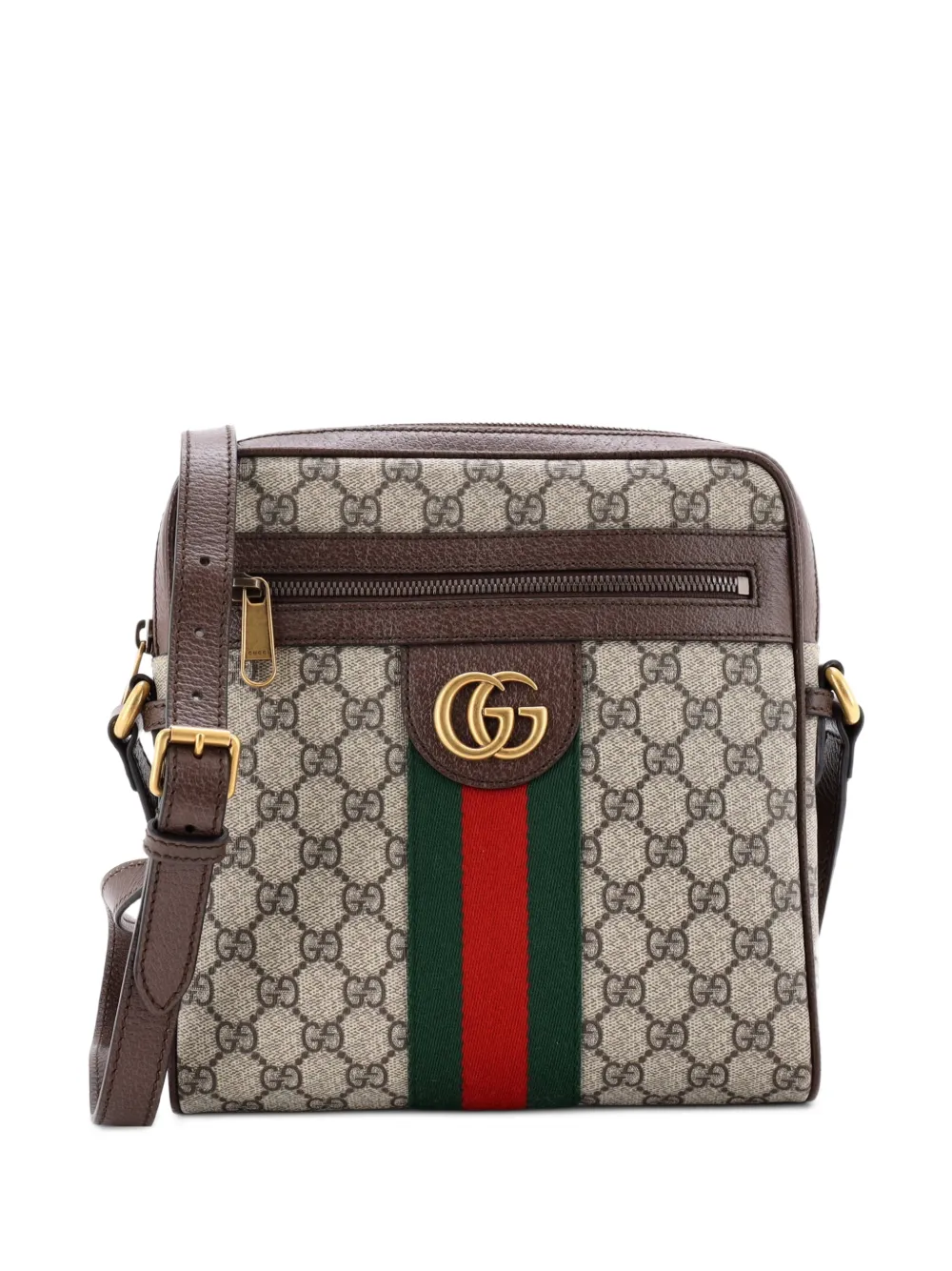 Gucci Pre-Owned Ophidia Messenger Bag GG Coated Canvas Small crossbody bag - Marrone