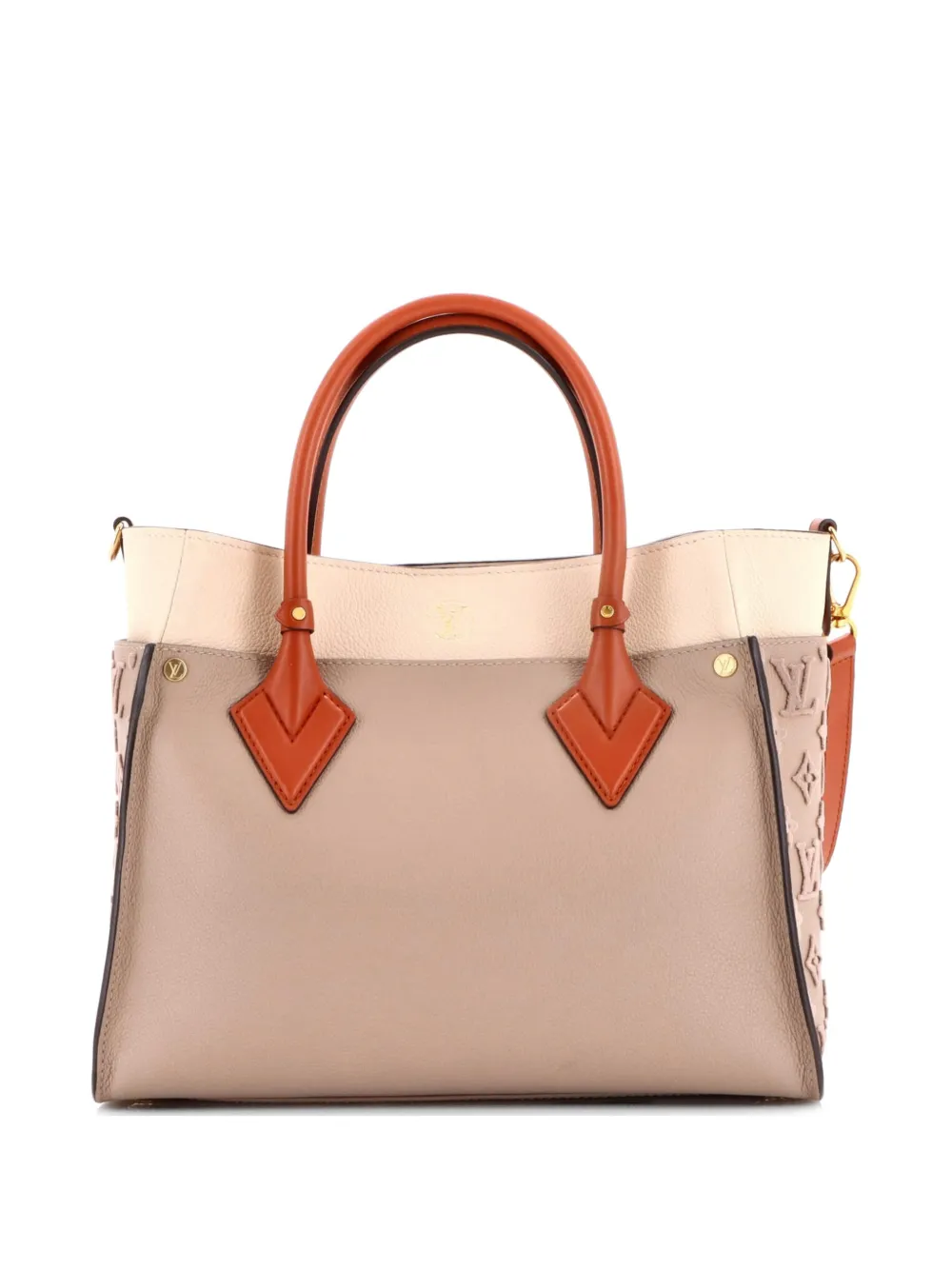 On My Side Monogram Tuffetage Leather MM tote bag