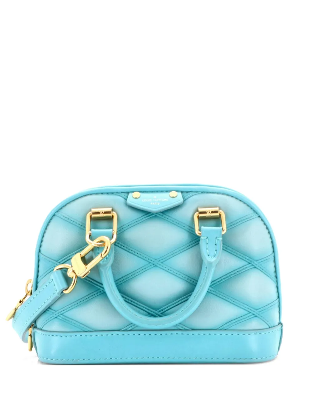 Louis Vuitton Pre-Owned Alma Handbag Malletage Leather Nano shoulder bag - Blu