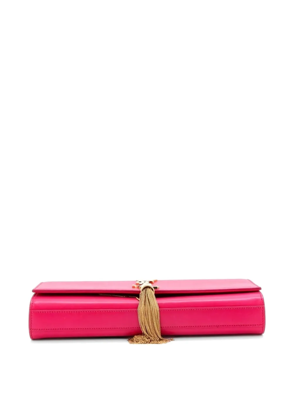 Classic Monogram Tassel Leather Long Clutch Bag
