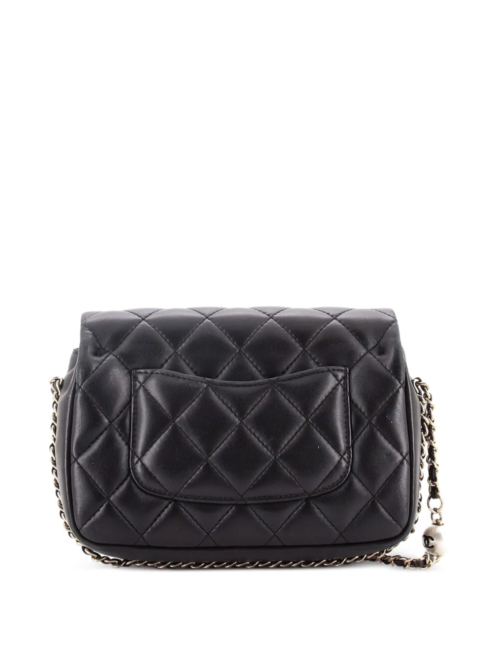 My Precious Pearls Chain Flap Bag Quilted Lambskin Medium Crossbody Bag