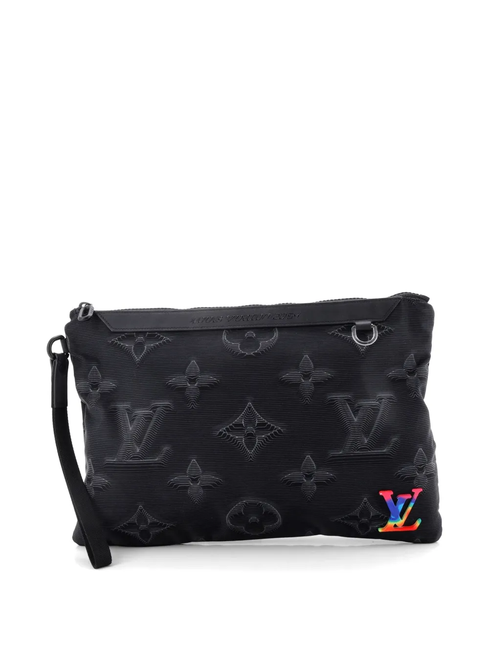 Louis Vuitton Pre-Owned A4 Pouch Limited Edition 2054 Monogram Textile clutch bag - Nero
